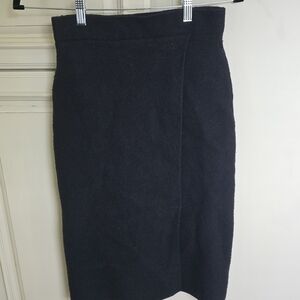 Babaton by Aritzia Black Wool Skirt